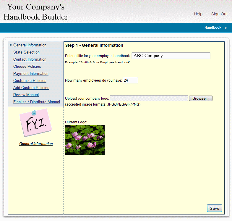 Employee Handbook Builder Private Label for Manual